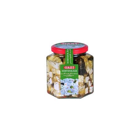 Würfelkäse mit Oliven 